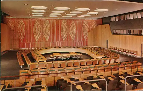 New York City United Nations Headquarter Economic and Social Council Chamber 1960