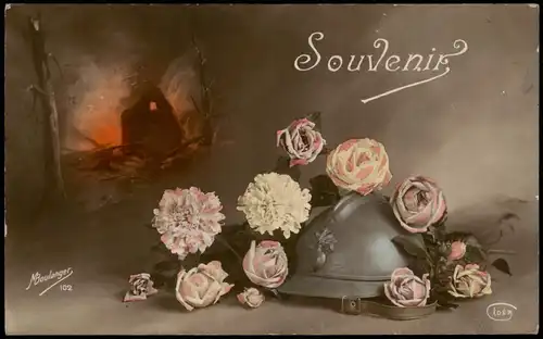 .Frankreich Patriotika Frankreich France Militaria Fotokunst 1915