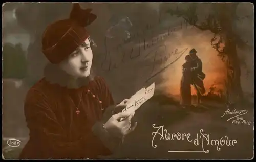 Ansichtskarte  Liebe Liebespaare - Love, Aurore d´Amour 1915