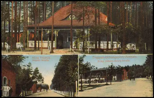 Ansichtskarte Zeithain Truppenübungsplatz 3 Bild Milch-Trinkhalle 1915