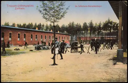 Zeithain Truppenübungsplatz Infanterie-Barackenlager. 1915  gel. Feldpost