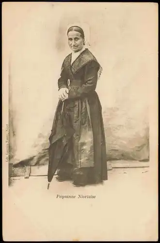 .Frankreich Paysanne Niortaise Frankreich Französische Typen Frau 1915