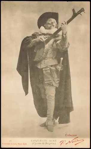 Frankreich COQUELIN AINÉ Cyrano de Bergerac Frankreich Französische Typen 1912