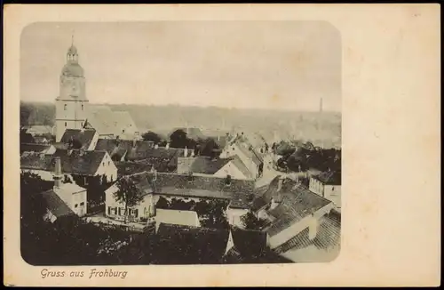 Ansichtskarte Frohburg Totale 1909