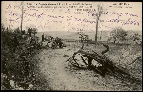 Ansichtskarte  COURTACON (S.-et-M.) WK1 Bataille de Oureq 1916