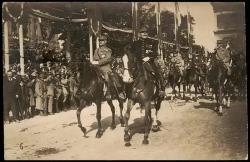 1.WK ranghohe Soldaten zu Pferde France Frankreich WK1 1915 Privatfoto