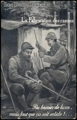.Frankreich Patriotika France Militär LES BONS MOMENTS La Fabrication   1915