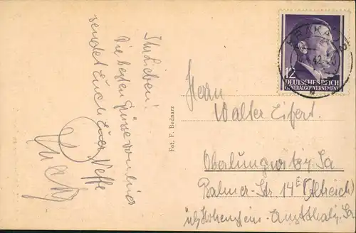 Postcard Krakau Kraków Säulengänge im Burghof 1942