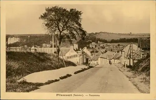 CPA Flixecourt Somme Panorama-Ansicht, Straßen Partie 1940