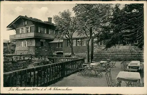 Karlsberg Karłów Schweizerhaus Heuscheuer Außenterrasse Gaststätte 1938
