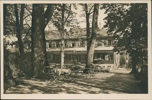 Ansichtskarte Bad Boll Außenbereich Café u. Gnadenbau 1930