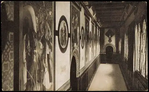 Ansichtskarte Eisenach Elisabethgalerie Wartburg 1913