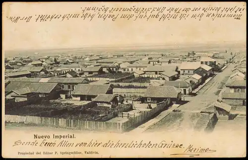 Postcard Nuevo Imperial Peru Stadt, Straßenpartie 1907