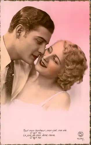 Liebe Liebespaare Love & Romance (Frankreich) Verliebtes Paar 1920