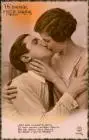 Liebe Liebespaare Love & Romance (Frankreich) UN BAISER Der Kuss 1920