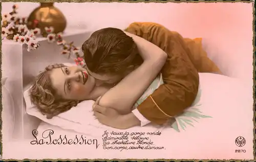 Liebe Liebespaare Love & Romance (Frankreich) La Possession Leidenschaft 1920