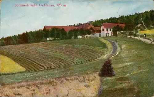 Ansichtskarte .Bayern Bayerischer Wald Sommerfrische Lichtenau 1922