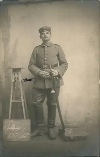 Militär Propaganda Feldzug 1. Weltkrieg, Soldaten-Foto  Uniform 1915 Privatfoto