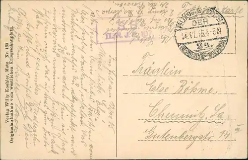 Vieville-en-Haye   in Brand (1. Weltkrieg) 1915