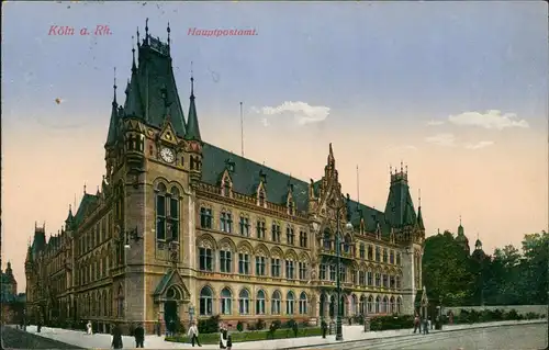 Ansichtskarte Köln Hauptpostamt 1914