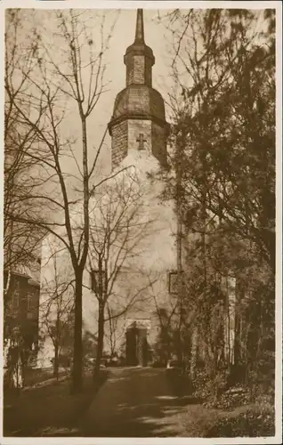 Ansichtskarte Meißen Kriegergedächtniskirche Partie vor der Kirche 1907