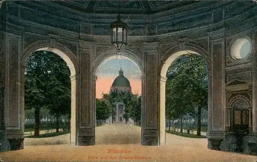 Ansichtskarte München Blick auf das Armee-Museum Armeemuseum 1910