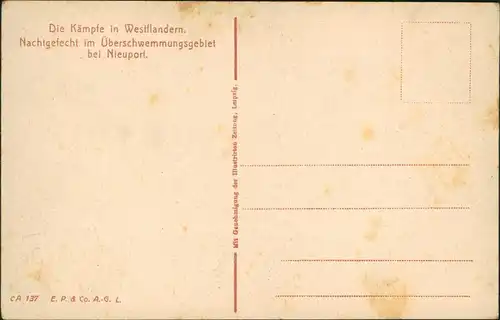 Ramskapelle Ramscapel-Nieuport Nieuwpoort 1. WK  Westflandern Nachtgefecht 1916