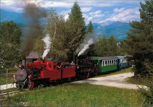 Ansichtskarte  Eisenbahn & Zug Taurachbahn Dampflok mit Personzug 1994