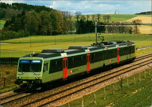 Ansichtskarte  Eisenbahn Zug Schienenbus Pendelzug Altstätten SG 1984
