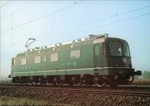 Ansichtskarte  Eisenbahn Zug E-Lokomotive Railway Train 1980