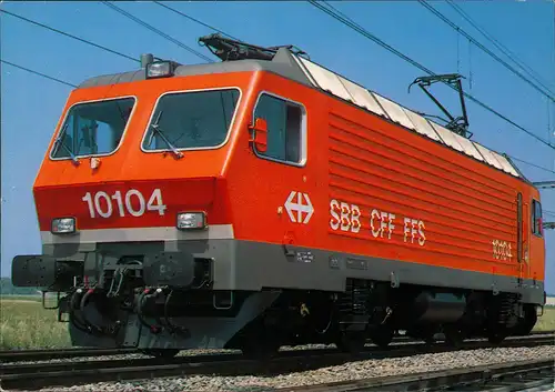 Ansichtskarte  Eisenbahn & Zug E-lok Railway Train Re 4/4 IV 10104 1990