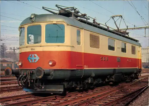Ansichtskarte  Eisenbahn Zug E-Lokomotive Railway Train 1980