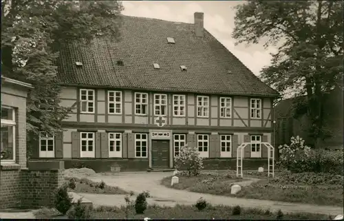 Ansichtskarte Neuhaus im Solling-Holzminden Ortsansicht mit Krankenhaus 1956