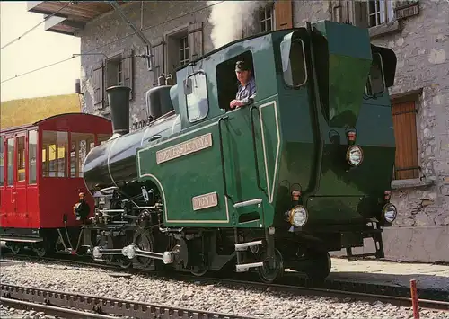 Ansichtskarte  Eisenbahn Zug Lokomotive Dampflok Railway Train 1985
