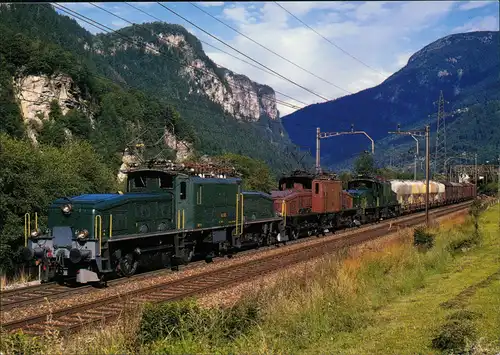 Ansichtskarte  Eisenbahn Zug E-Lokomotive Railway Train 1980