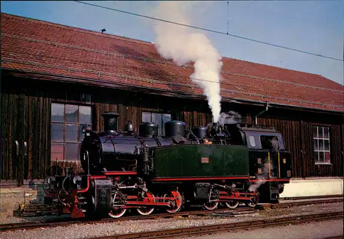 Ansichtskarte  Eisenbahn Zug Lokomotive Dampflok Railway Train 1980