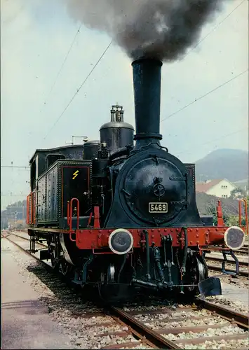 Ansichtskarte  Eisenbahn Zug Lokomotive Dampflok Railway Train 1980
