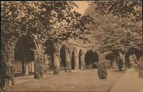 Ansichtskarte Stralsund Johanniskloster Kloster Laubengang 1920