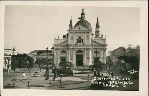 Postcard Recife ECIFE PERNAMBUCO 1939  gel. Deutsche Kriegsmarine Stempel