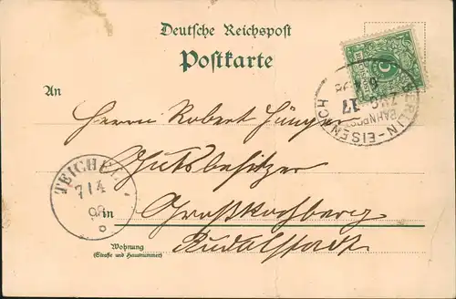 Ansichtskarte Amt Wachsenburg Wachsenburg, Schloß Gleichenberg... 1898