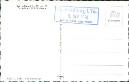 Ansichtskarte Schmitten (Hochtaunus) Fernseh- und U. K. W.-Sender 1959