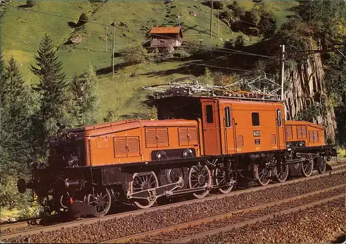 Ansichtskarte  Eisenbahn Zug E-Lokomotive Railway Train 1988
