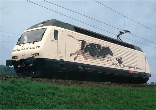 Ansichtskarte  Eisenbahn Zug E-Lokomotive Railway Train 2008