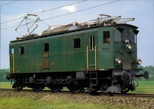 Ansichtskarte  Eisenbahn Zug E-Lokomotive Railway Train 1980