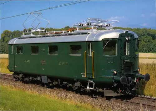 Ansichtskarte  Eisenbahn Zug E-Lokomotive Railway Train 1980