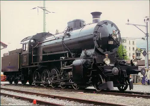 Ansichtskarte  Eisenbahn Zug Lokomotive Dampflok Railway Train 1980