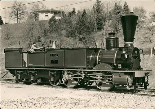 Ansichtskarte  Eisenbahn Zug Lokomotive Dampflok Railway Train 1974
