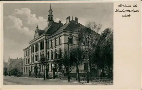 Ansichtskarte Rochlitz Landwirtschaftsschule 1954