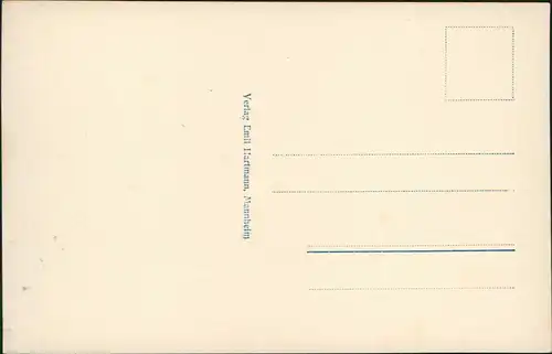 Ansichtskarte Friedrichshafen Rathaus u. Zeppelinbrunnen 1925