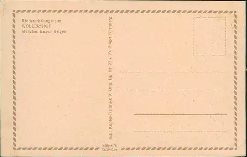 Neustadt an der Waldnaab Kinderheim Wöllershof Mädchen tanzen Reigen Stöger's Gravüre AK 1920